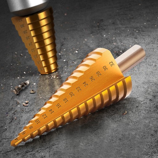 ODOLNÝ TYTAN HSS vianočný stromček stupňovitý kužeľový vrták do kovu 4-32MM
