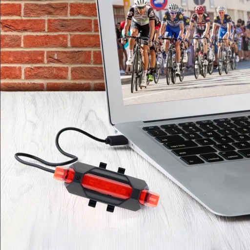 Výkonná BIKE lampa LED svetlo predné zadné BIKE baterka USB riadidlá