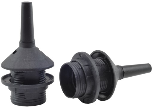 čierny e27 rám s prstencom tienidla, držiak tienidla 40mm podkrovný pavúk