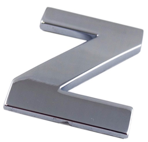ZNAK PÍSMENO CHROMOVÉ PÍSMENO Z Z VEĽKÉ 5,6CM T4G54