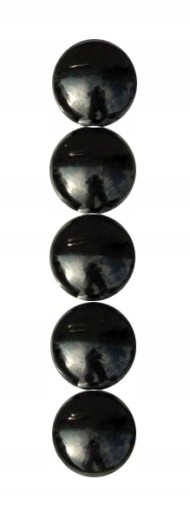 MAGNETY NA CHLADNIČKU 30mm 5 ks NA DOSKY, ČIERNA