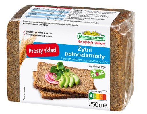 BENUS RAŽNÝ CHLIEB CELOZRNNÝ 250G