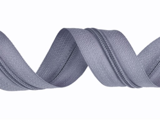 Páska na zips 5 zips Špirála 10m + 10s Šedá