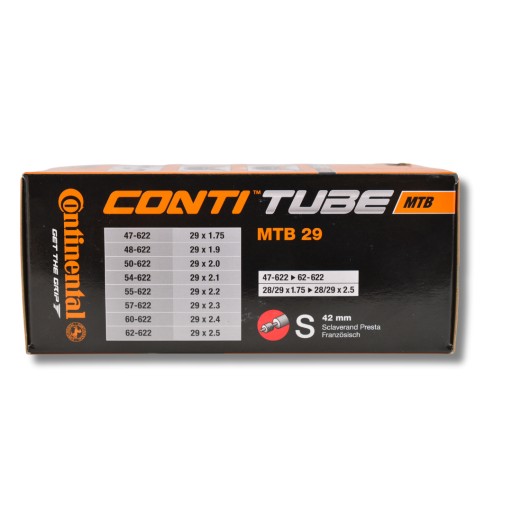 CONTINENTAL MTB rúrka 28/29 x 1,75-2,50 (47/62-622) FV plný závit 42mm