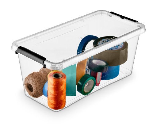 Plastová nádoba 8L Box s vekom SimpleStore 40x20x16,5cm