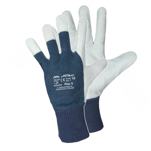 Ochranné kožené rukavice kozia koža ARTMAS GLOVES Rtop manžeta XL10