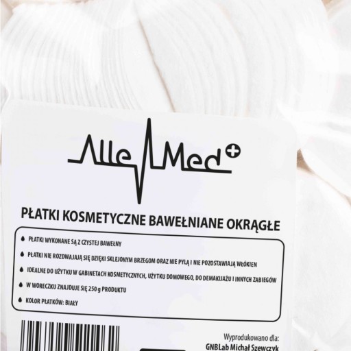 Bavlnené vatové tampóny, okrúhle kozmetické tampóny, 250g, 600 ks.