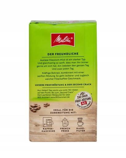 MELITTA AUSLESE KLASSISCH MILD mletá káva 500g
