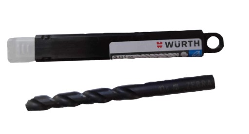 HSS ZEBRA KOV Vŕtačka DIN 338 4,5 mm WURTH do ocele Liatina ŠPIRÁLA