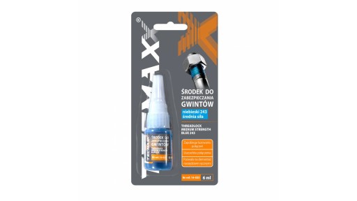 TECMAXX 14-033 - prostriedok na zaisťovanie závitov stredný 6ml