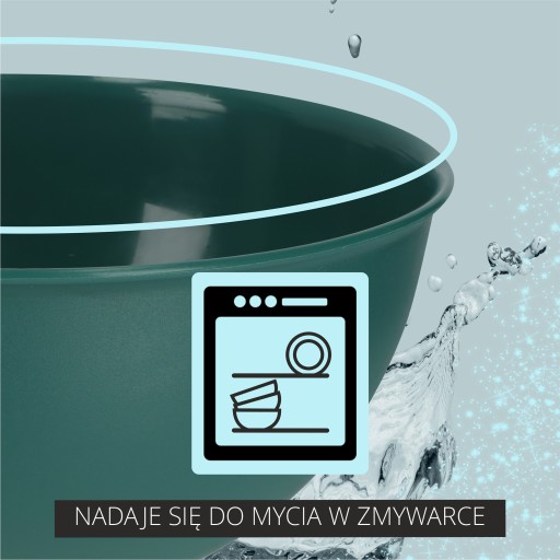 PLASTOVÁ KUCHYŇSKÁ MISKA NA ŠALÁT, 5 L, ZELENÁ