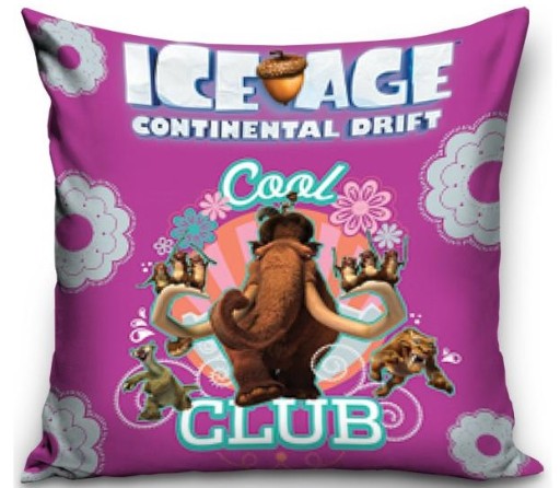 Bavlnená obliečka na vankúš Ice Age Maniek 40x40 Ružová