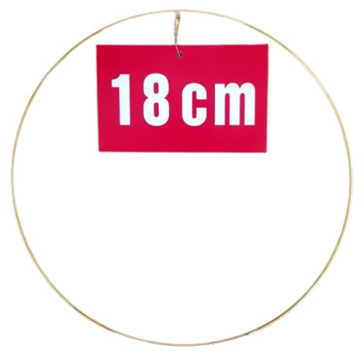 ZLATÝ prsteň/ráfik na lapače snov a makramé 18 cm