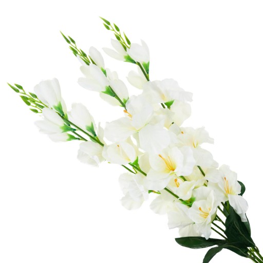 KYTICA Z Gladiolov, Gladiolus, 5 Vetiev, Dekorácia, Umelé Kvety, Smotana, Gladioly