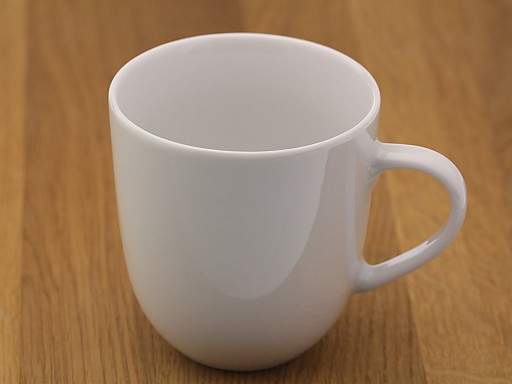 PORCELÁNOVÝ GASTRO HRNEK S UCHÁČKOU WZ2 350 ML BIELY