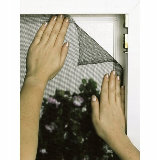 SIEŤKA NA KOMÁRY OKENNÁ HMYZ KOMÁRE 130x150 + VELCRO