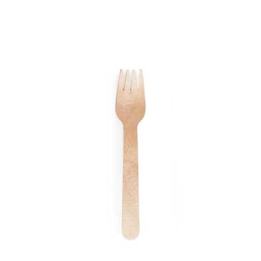 Vidličky malé jednorazové drevené dezertné vidličky, dĺžka 11 cm, 100 ks.