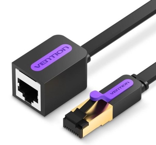 VENTION PLOCHÝ PREDLŽOVACÍ SIEŤOVÝ KÁBEL CAT7 RJ45 NA RJ45 LAN 10GB/S 0,5M