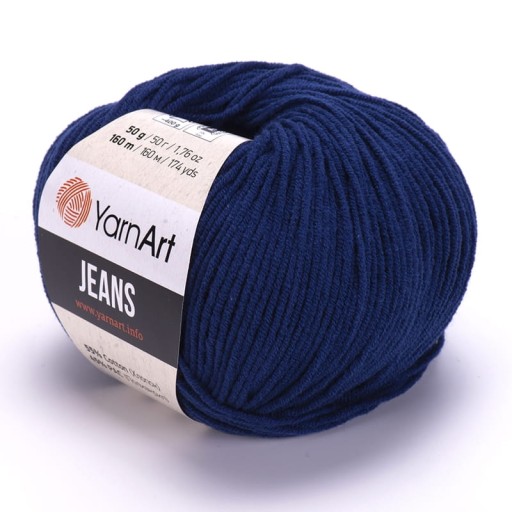 YARNART JEANS 54 námornícka modrá priadza