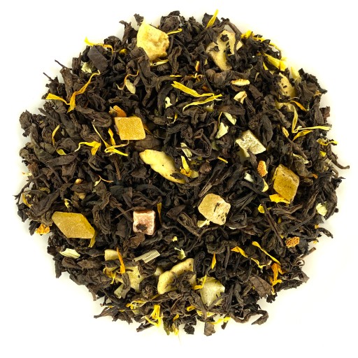 PU-ERH červený čaj TROPICAL ISLAND 50g puerh s ovocím mango papája