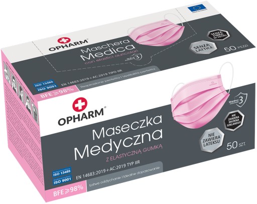 POĽSKÉ CHIRURGICKÉ MASKY MEDICAL IIR MASK