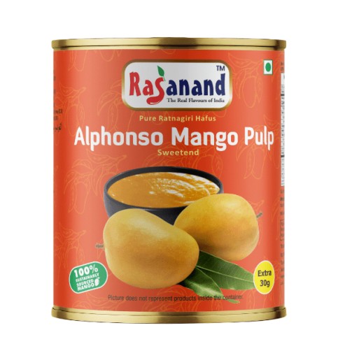 Rasanand Alphonso Pulp India mangová dužina 450g