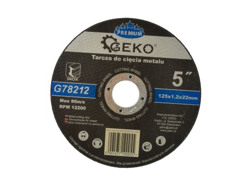 KOVOVÉ OCELOVÉ REZNÉ KOTÚČE 125x1,2 PREMIUM