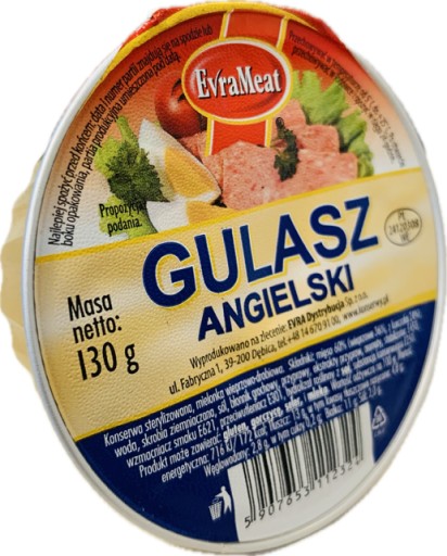 ANGLICKÉ DUŠENÉ KONZERVY BRAVČOVÉ A HYDINY 130G EVRAMEAT