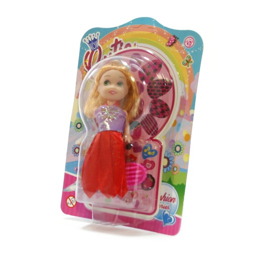 ČESIACA BÁBIKA 14cm MINI BÁBIKA S RÔZNYM OBLEČENÍM