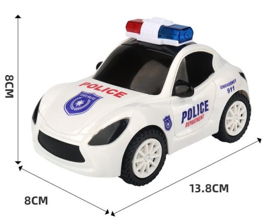 AUTOPOLICIA POLICAJNÉ AUTO 3D SVETLÁ ZVUK NA BATÉRIU