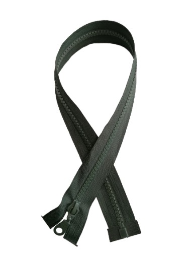Zips, POSUVNÝ, KOCKOVÝ, 50CM, ZELENÝ
