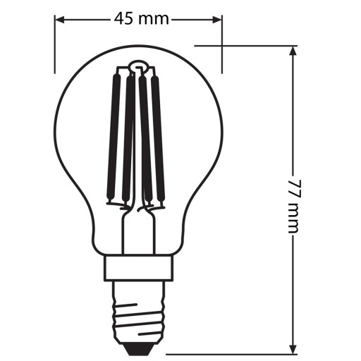 LED žiarovka SMALL BALL E14 5,5W = 60W 2700K OSRAM