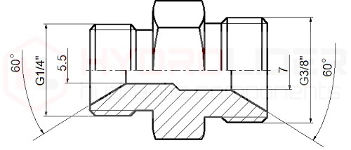 HYDRAULICKÝ REDUKČNÝ KONEKTOR BB 3/8