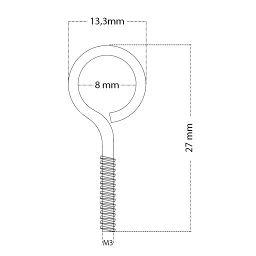 SILNÝ NEODYMOVÝ MAGNET 12 MM S ZATVORENÝM HÁČKOM KAPACITA 5 KG - 2 KUSY