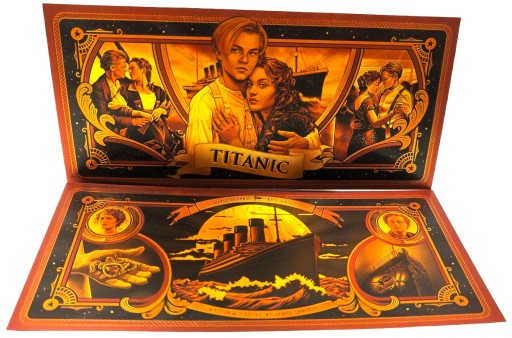 TITANIC FILM Jedinečný zberateľský darček k narodeninám s pozlátenými bankovkami