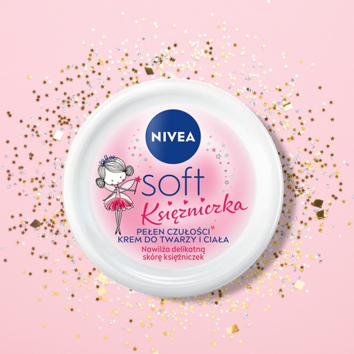 NIVEA SOFT Princess telový krém na tvár 100ml