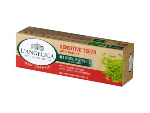 L'Angelica zubná pasta na citlivé zuby s Matcha 75 ml