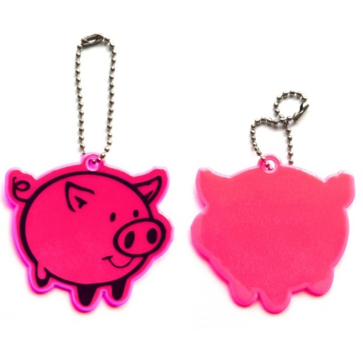 REFLEXNÝ PRÍvesok GADGET REFLEXNÝ PRÍvesok KĽÚČENKA RUŽOVÉ PIG