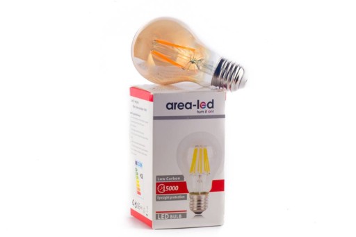 Edison Filament LED žiarovka 4W A60 E27 2300K teplá