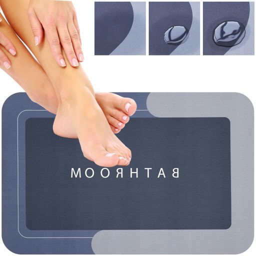 RÝCHLOSCHNÚCA KÚPEĽŇOVÁ PODLOŽKA, ABSORPČNÍ, PROTIŠMYKOVÝ KOBEREC DO KÚPEĽNE