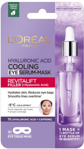 Chladivá maska na oči L'Oréal REVITALIFT FILLER