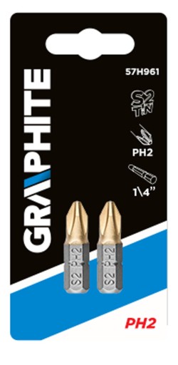 Skrutkovacie bity NEO TOOLS PH2 x 25 mm, 2 ks.