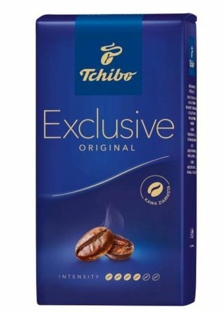 Káva 250G TCHIBO EXCLUSIVE zrná Arabica a Robusta, pražená, bal