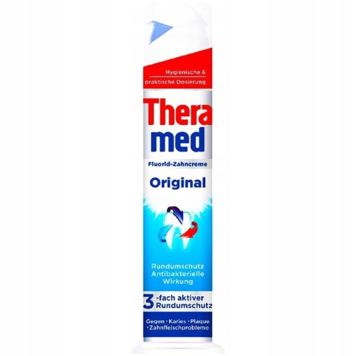 TheraMed ORIGINAL nemecká tuba na zubnú pastu s pumpičkou PUMPA 100 ml DE