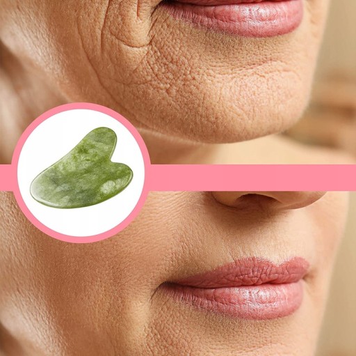 ROLEČOVÝ MASÁŽER JADE KAMEŇ NA TVÁR + GUA SHA