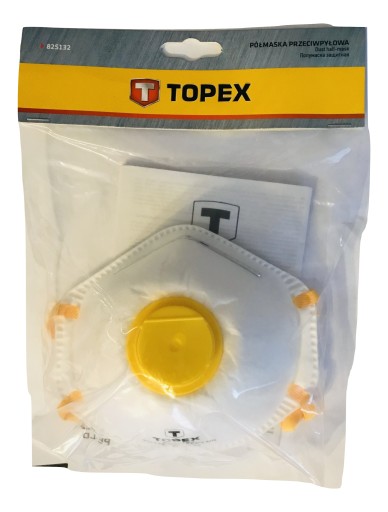 Protiprachová polomaska s 1 ventilom FFP2, 2 ks.