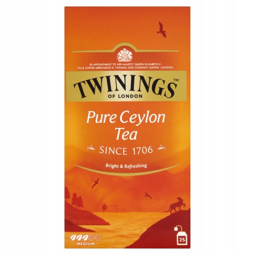 Twinings Ceylon Orange Black Tea 25 vrecúšok