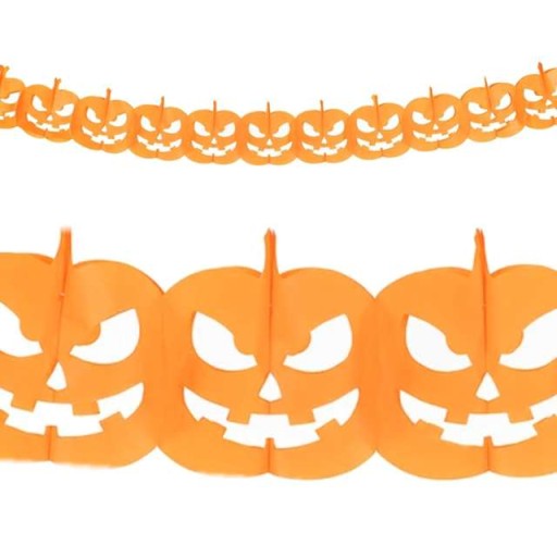 VANEC PANAN HALLOWEEN TEKVICE ORANŽOVÉ OZDOBY OZDOBY 170 cm