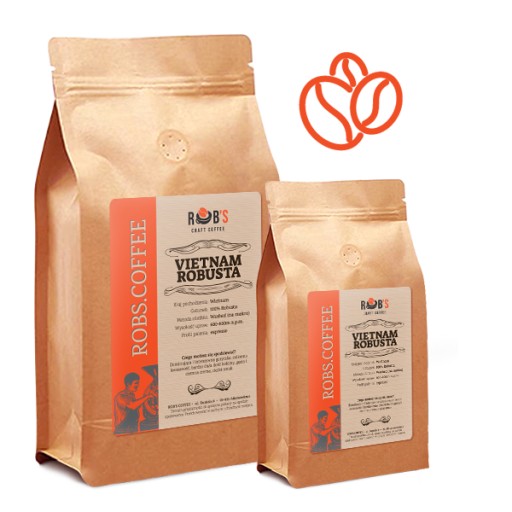 Čerstvo upražená káva VIETNAM ROBUSTA 250g zrnková