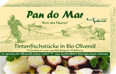 Kalmáre v bio olivovom oleji 120g Pan do Mar